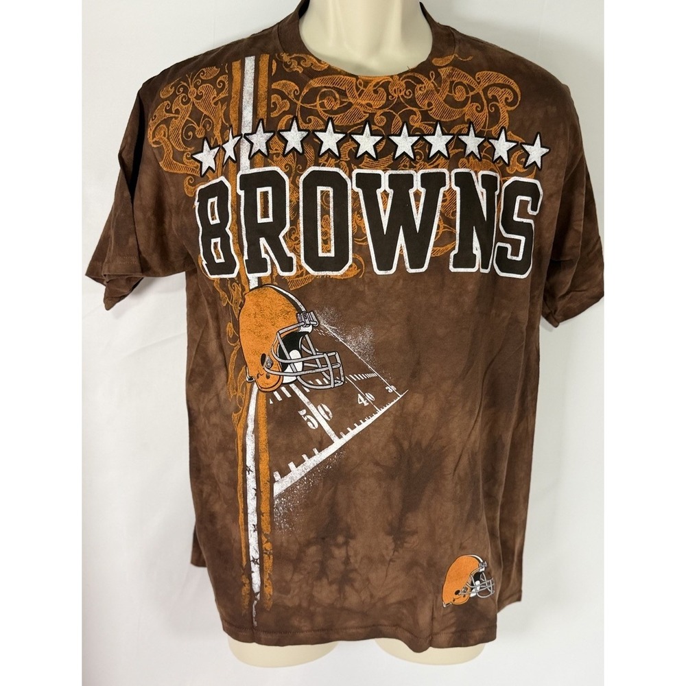 Cleveland Browns Medium NFL Football T-Shirt Men's Medium Short Sleeve Western